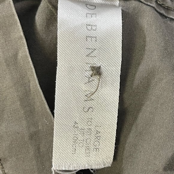 Mantaray Mens Size Large Khaki Tan Short Sleeve Button Up Casual Shirt - Picture 5 of 6